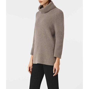 ALLSAINTS Jago Roll Neck Jumper Sweater Knit Wool Alpaca